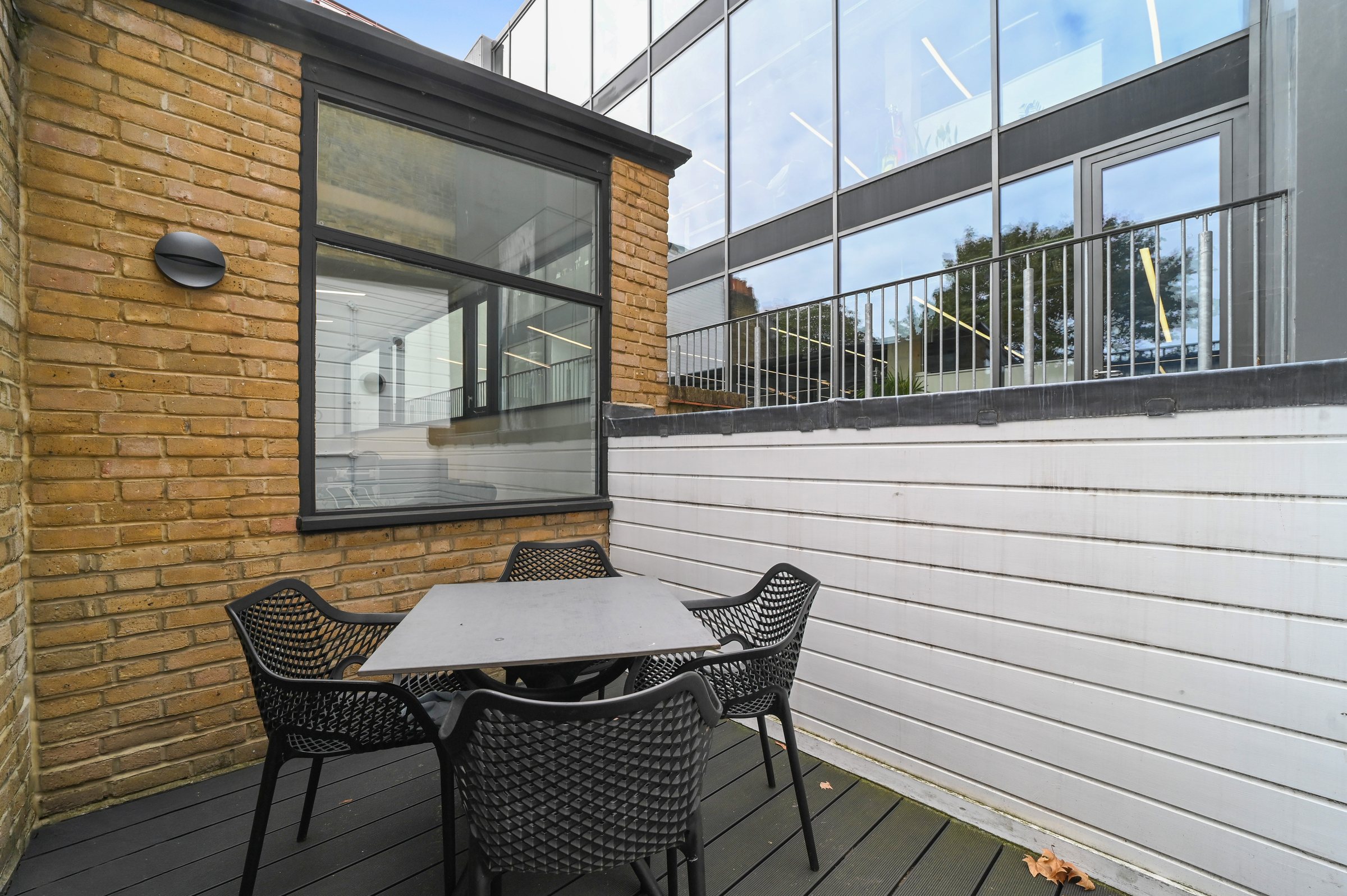 Private terrace with outdoor seating